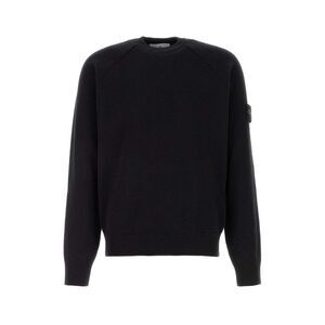 Stone Island Men Midnight Blue Cotton Sweater